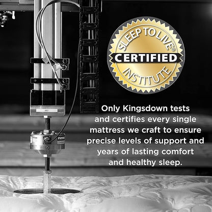 Kingsdown Cushion Firm Hybrid Mattress California King Cooling Gel Memory Foam Layer Multi-Layered Motion Isolation Cool Sleep Quilted Top Luxury Mattresses, 13.5-Inch Passions Merridale