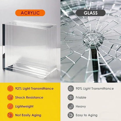 Acrylic 24" Small Table-Multipurpose Modern Furniture for Use as Lap desks, Acrylic Side Table or End Table in Living Rooms, Bedrooms and Offices