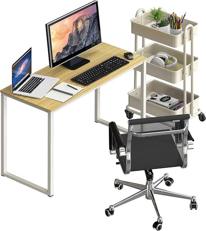 SHW Mission 32-Inch Home Office Computer Desk, Oak