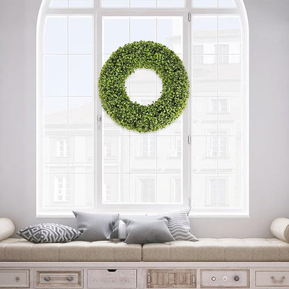 Boxwood Wreath - 20inch Outdoor/Indoor All Seasons Decor