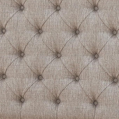 Signature Design by Ashley Realyn Traditional Upholstered Tufted Twin Platform Daybed with 1 Large Drawer, Foundation or Box Spring Not Needed, White & Beige