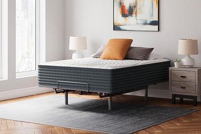 Signature Design by Ashley Hybrid 1400 14 Inch Extra Plush Gel Memory Foam Mattress with Edge Support for Pressure Relief, King, Fiberglass Free, Mattress in A Box