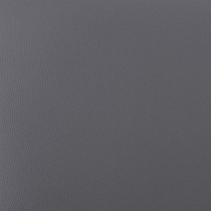 Armen Living Charlotte Swivel Counter Stool in Black Metal and Grey Faux Leather