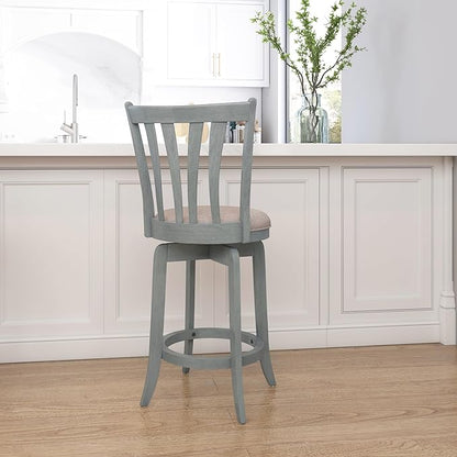 Hillsdale Furniture Hillsdale Savana Swivel Counter Stool, Blue
