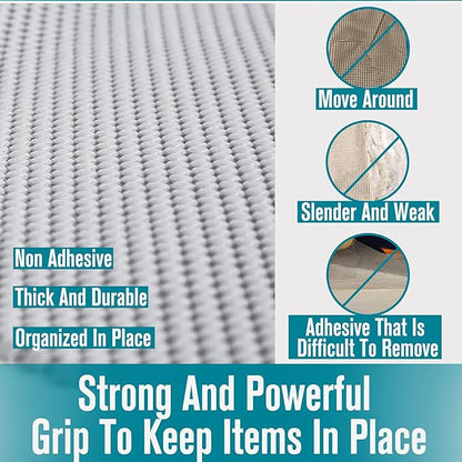 Shelf Drawer Liner Non-Adhesive Non Slip Durable for Drawers, Shelves, Cabinets, Storage, Kitchen