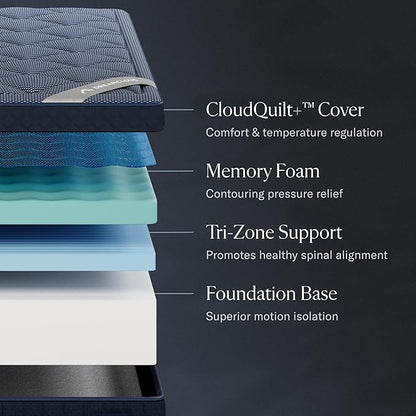 Luxe 14" Twin XL Mattress - Memory Foam (New Version) - 365 Night Trial - Fiberglass Free - Forever Warranty - Mattress in a Box - CertiPUR-US® Certified