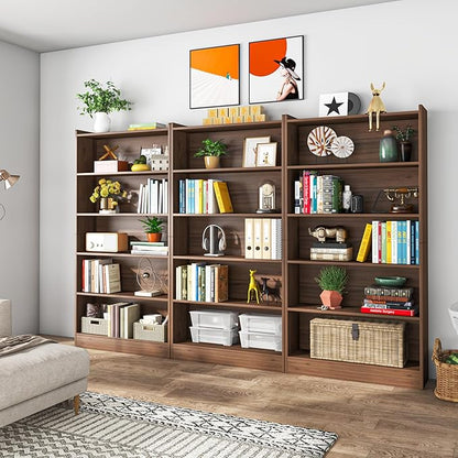 Tribesigns 72-inch Tall Bookcase, Modern 6-Tier White Library Bookshelf with Storage Shelves, Large Open Bookcases Wood Display Shelving Unit for Bedroom Living Room Office