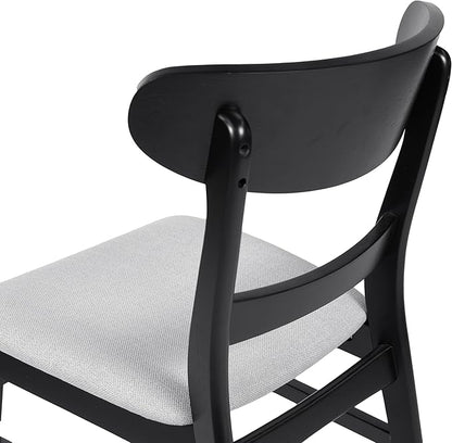 Christopher Knight Home Bryner Dining Set, 19.6 "W x 20.6 "D x 30.8 "H, Black + Light Gray