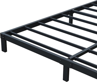 7 Inch Full Bed Frame No Box Spring Need, Low Profile Metal Platform Full Size Bed Frame, Heavy Duty Support Bedframes Full, Easy Assembly