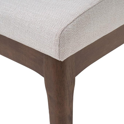 Christopher Knight Home Benson Mid-Century Modern 7 Piece Dining Set, Light Beige and Walnut