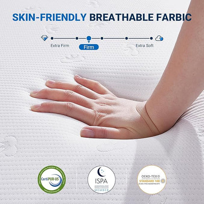 Avenco Twin Mattress 10 Inch, Memory Foam Twin Size Mattress in a Box for Comfort Sleep & Pressure Relief, CertiPUR-US Certified Mattresses Medium Firm