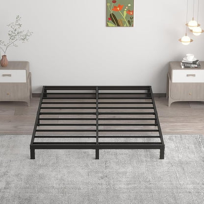 7 Inch Full Bed Frame No Box Spring Need, Low Profile Metal Platform Full Size Bed Frame, Heavy Duty Support Bedframes Full, Easy Assembly