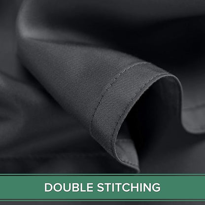 Twin Sheets by Pure Bamboo, Genuine 100% Organic Viscose Derived from Bamboo Bed Sheet Set, Luxuriously Soft & Cooling, Double Stitching, Lifetime Quality Promise (Twin, Charcoal)