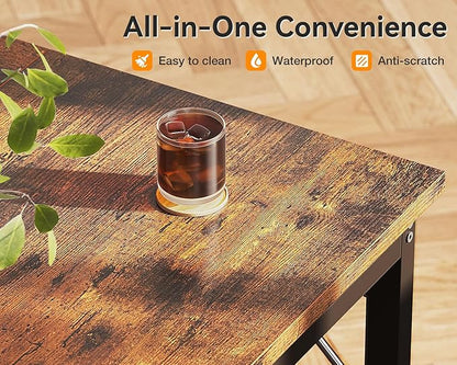 Coleshome 63 Inch Computer Desk, Modern Simple Style Desk for Home Office, Study Student Writing Desk, Vintage