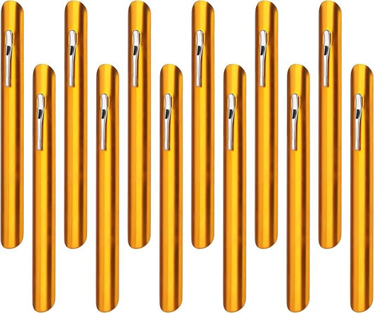 New Star Foodservice 22797 Aluminum Table Crumber 6-Inch, Set of 12, Gold