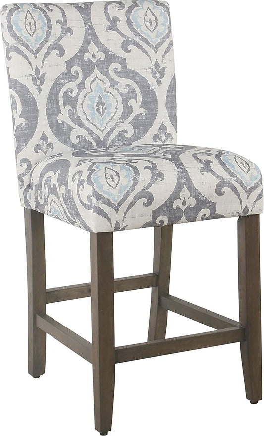 HomePop 24" Classic Parsons Counter Stool - Suri Blue(Single Pack)