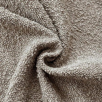 Foindtower Pack of 2 Textured Boucle Throw Pillow Covers Accent Solid Pillow Cases Cozy Soft Decorative Couch Cushion Case for Chair Sofa Bedroom Living Room Home Decor 20x20 Inch Light Taupe