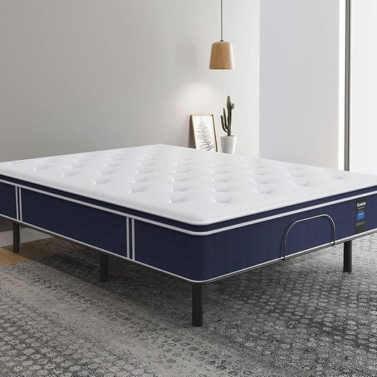 Full Size Mattress 12 Inch, Coolvie Firm Mattress Hybrid in a Box with CertiPUR-US® Certified Foam, Individual Pocket Spring for Motion Isolation & Pressure Relief- Comfort Night Sleep-100-Night Trial