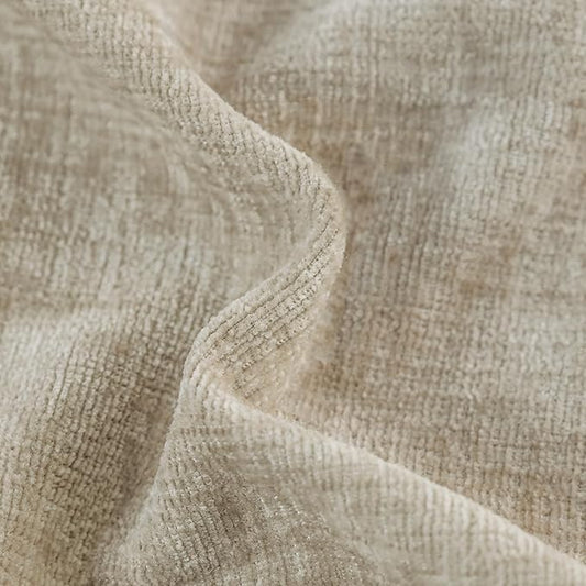 CaliTime Throw Pillow Covers Decorative 24 X 24 Inches Pack of 2 Cozy Chenille Cushion Case for Couch Sofa Bed Living Room Home Light Taupe