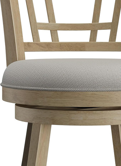 Hillsdale Fairfox 30.5" Wood Swivel Bar Height Stool, Natural