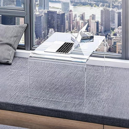 Acrylic 24" Small Table-Multipurpose Modern Furniture for Use as Lap desks, Acrylic Side Table or End Table in Living Rooms, Bedrooms and Offices