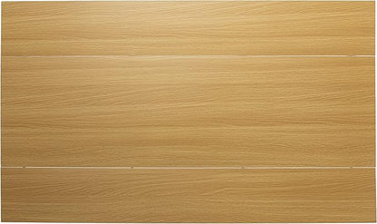 SEI Furniture Edenderry Farmhouse Folding Trestle Console to Dining Table – Natural Oak