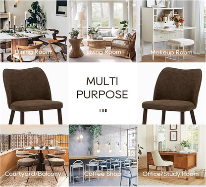 COLAMY 3-Piece Extendable Dining Table Set for 2, 36" Kitchen Round Wood Table with 2 Wooden Dining Room Chairs,Light Brown/Dark Brown