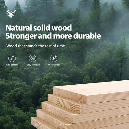Soild Wood Ladder Book Case Organizer, 4-Tier, Modern Display Bookshelf Wood Frame,Children's Room Free Standing Organizer Storage Cabinet,for Bedroom and Office, Balcony, Walnut