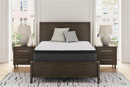 Signature Design by Ashley Limited Edition Pillow Top 13 " Pillow Top Hybrid Mattress with Gel Memory Foam, Edge Support for Cool Sleep and Pressure Relief, Queen, Fiberglass Free, Mattress In A Box