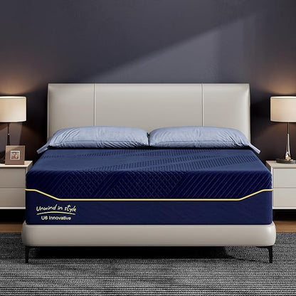SDHYL Queen Mattress, 12 Inch Gel Infused Memory Foam Mattress for Good Sleep, Bed in a Box Mid Firm CertiPUR-US Certified & Fiberglass Free, Washable Cover, 80"*60"
