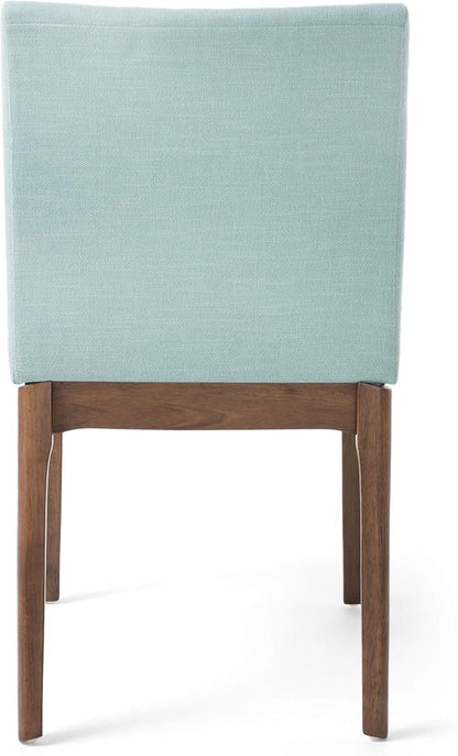 Christopher Knight Home Benson Mid-Century Modern 7 Piece Dining Set, Mint and Walnut