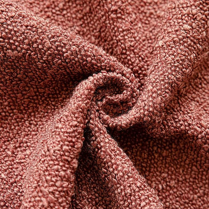 Foindtower Pack of 2, Decorative Textured Boucle Throw Pillow Covers Accent Solid Pillow Cases Cozy Soft Couch Cushion Case for Chair Sofa Bedroom Living Room Home Decor 22x22 Inch Orange Rust Red