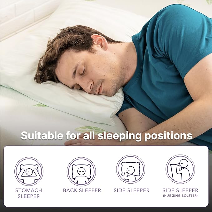 NapQueen Full Mattress, 6 Inch Anula Green Tea Memory Foam Mattress, Full Bed Mattress in a Box, CertiPUR-US Certified, Medium Firm, Natural Odor Neutralizer, Breathable Soft Fabric Cover