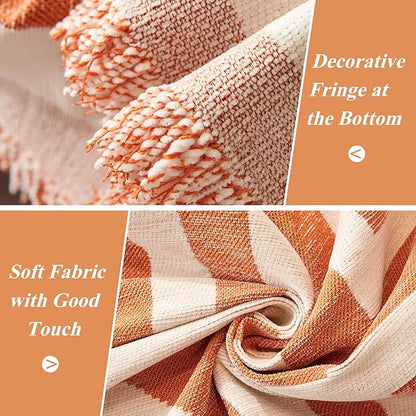 STACYPIK Reversible Caramel Sofa Cover Boho Triangle Couch Covers Non Slip Multi-use Furniture Protector for 2 Cushion Couch Jacquard Sofa Slipcovers Loveseat Couch Cover for Dog Pet-Friendly-71X118IN
