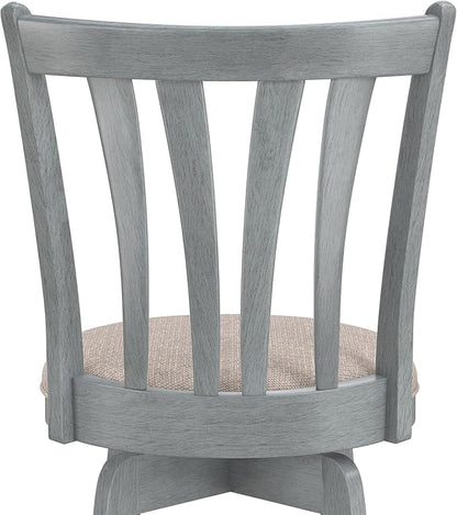 Hillsdale Furniture Savana Wood Bar Height Stool, 30" high, Blue Wire Brush