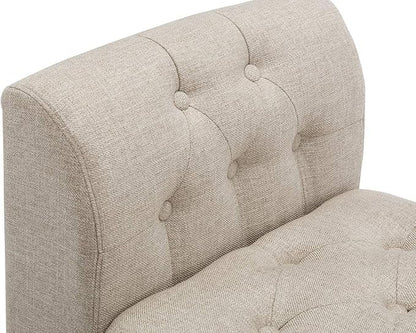 Awonde Upholstered Storage Bench with Arms Ottoman Bench for Bedroom Entryway Living Room Khaki