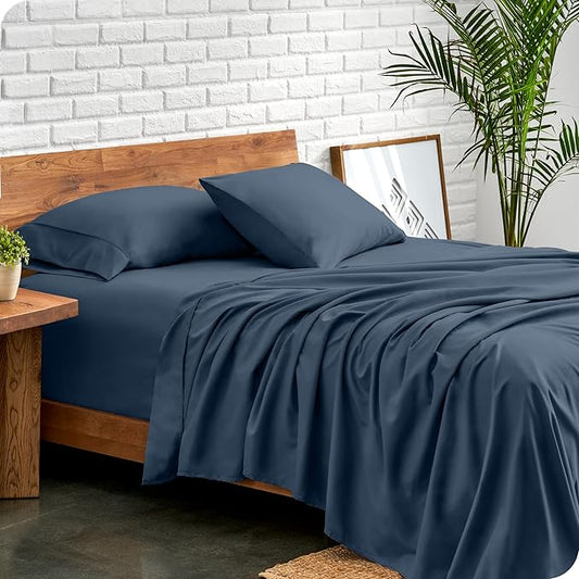 Bare Home Twin XL Sheet Set - College Dorm Size - Luxury 1800 Ultra-Soft Microfiber Twin Extra Long Bed Sheets - Deep Pockets - Easy Fit - Extra Soft - 3 Piece Set - Bed Sheets (Twin XL, Bering Sea)