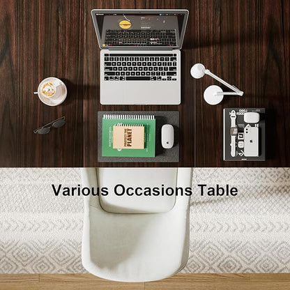 Feonase 63" Extendable Kitchen Table, Modern Farmhouse Dining Table for 4-8, Wooden Dining Room Table for Small Space, Dining Room, Home Office, Living Room Furniture, Espresso