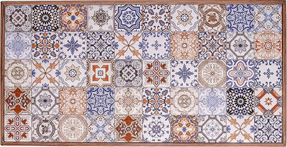 Comfyt Coffee Table, Handmade Side Table, End Table, Nightstand Nesting Table Bedside Table Accent Table Home Essentials Wood Tiled Top Rustic Table Ceramic Tiles Mexican Tile Table