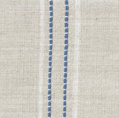Homepop Home Decor | Upholstered Dining Chairs | Dining Chairs Set of 2 with Nailhead Trim | Decorative Home Furniture, Blue and White Stripes