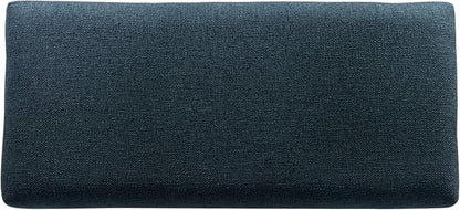 Homepop Home Decor | Upholstered Decorative Storage Ottoman Bench | Ottoman Bench with Storage for Living Room & Bedroom | Decorative Home Furniture, Navy Large