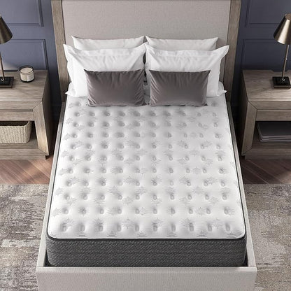 Signature Design by Ashley King Size Ultra Luxury 14 Inch Hyper Cool Hybrid Mattress with Cooling Gel Memory Foam, Fiberglass Free, Mattress In A Box