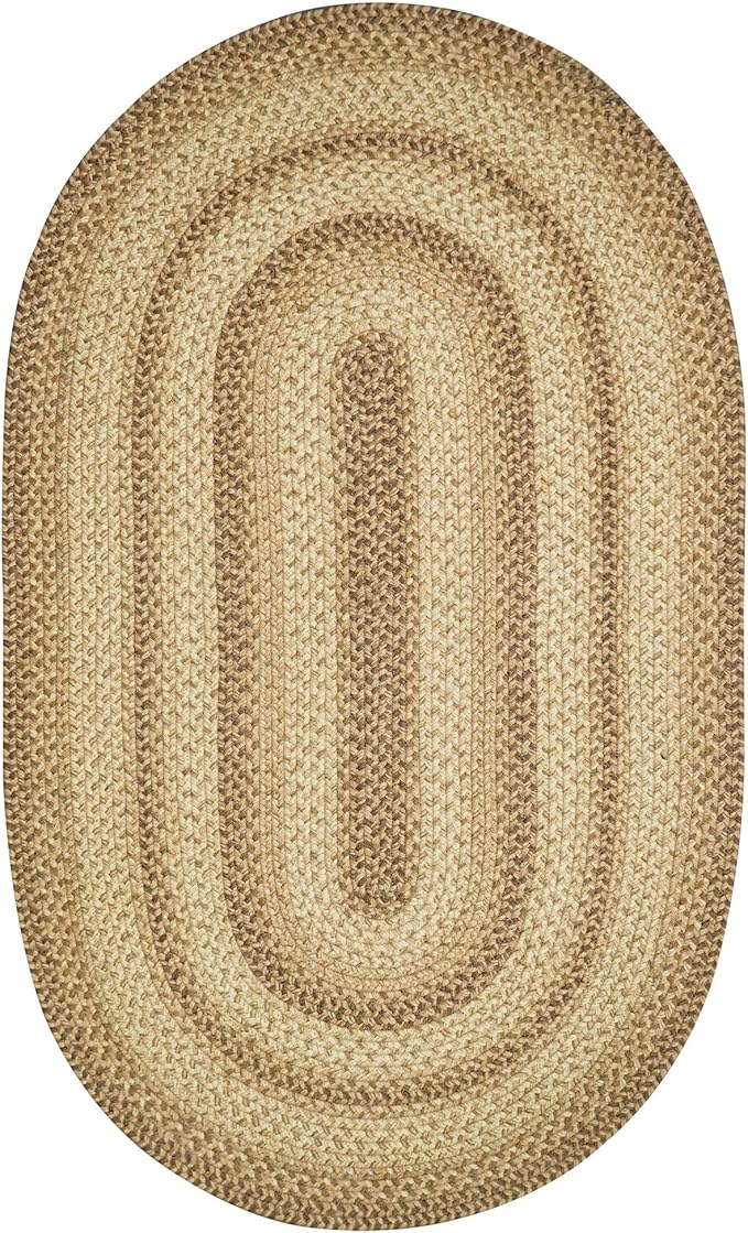 Cookie Dough Brown Area Rugs 4x6' – Large Farmhouse Rugs for Entryway and Bedroom