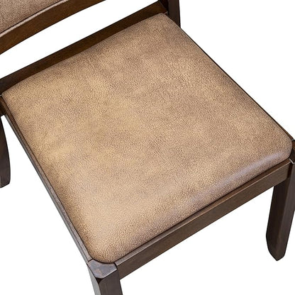 X12X2-008-28 - 13-Pc Dining Room Table Set includes an Extendable Rectangle Kitchen Table and 12 Stackable Polyester Fabric Dining Chairs, 39x120 Inch, Antique Walnut