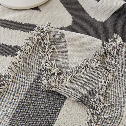 STACYPIK Boho Geometric Dark Grey Sofa Cover Chenille Couch Cover for Dogs Washable Armchair Slipcover for Living Room Sectional Sofa Cover for 2 Cushion Couch Sofa Jacquard Sofa Cover Decor-71X90IN