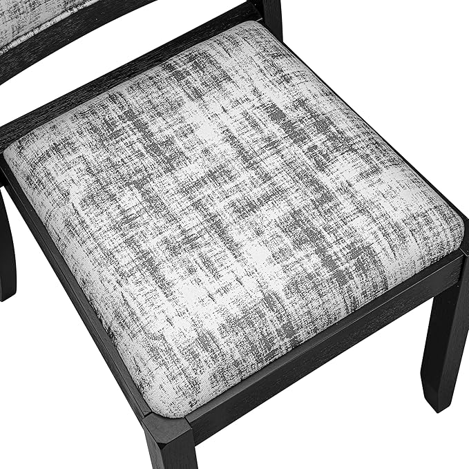 X12X2-0C6-30 14-pc Dining Table Set a Rectangular Kitchen Table with a coffee Table and 12 Wire Brushed Black Polyester Stackable Chair, 39x120 Inch, Wire Brushed Black