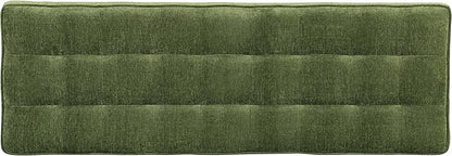POLY & BARK Luca Bench in Distressed Green Velvet