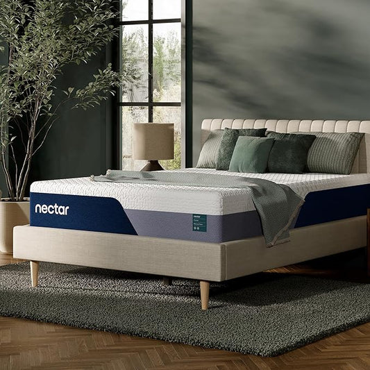 Nectar Premier 13” Full Mattress - Medium Firm - Contouring Memory Foam - Cooling Upgrade - 2” Pressure Relief Layer - Mattress in a Box - 365-Night Trial & Forever Warranty