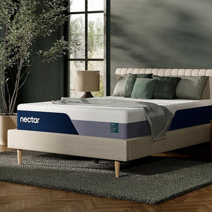Nectar Premier 13” Queen Mattress - Medium Firm - Contouring Memory Foam - Cooling Upgrade - 2” Pressure Relief Layer - Mattress in a Box - 365-Night Trial & Forever Warranty