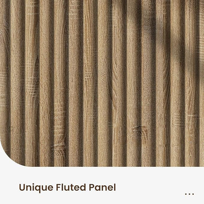 Buffet Cabinet with Storage, Fluted Multifunctional Storage Cabinet with 4 Doors, Sideboard Cabinet with Doors Modern Buffet Table Accent Coffee Bar Console Table,fluted buffet cabinet